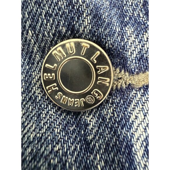 Helmut Lang Womens Denim Trucker Jean Jacket Size Large Made In Italy - Picture 4 of 8